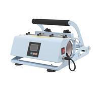 Cup Heat Press Machine 500W, 5-in-1 Mug Press for Sublimation, Adjustable Temperature & Timer 0-999s, LCD Display, for 11-30oz Cylindrical Mugs, DIY Custom Photo Gifts, Light Blue