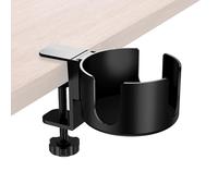 Cup Holder Desk Bottle Holder Drink Holder Table Universal Leak-proof Ring Drink Holder Clamp Adjustable Drinking Cup Holder Clip Stainless Steel Drink Holder for Home, Pack of 1