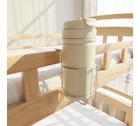 Cup Holder for Bed (Diameter: 3.3IN) Drink Holder Water Bottle/Glass Organizer for Wood Dorm Room Bunk Bed Crib, Metal Toddle Bed,Loft Bedside, Headbed, Car,Office Desk Partition