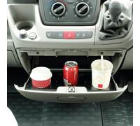 Cup Holder for center console, holds 3 Drinks. One holder for cans & Two for take out cups. Fiat Ducato,Relay & Peugeot Boxer. No fixing required. ***THIS MODEL ONLY FITS GREY GLOVE BOX ***