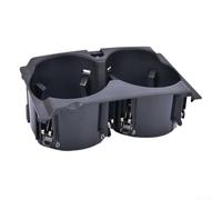 Cup Holder - for Mercedes- - for Benz E-Class 2009-2015 Front Console - ABS Carbon Fibre Look - Replaces A2126800110 - Black with Red Accents - Direct Fit Interior(C)