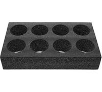 Cup holder Glass holder Foam cup holder Glass holder Drink holder Space for up to 8 pieces for camping caravans motorhomes boats ships Black