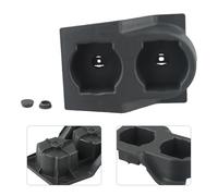Cup Holder Insert for Nissan Patrol Y60 1989-1998, Front Console Dual Cupholder Replacement, Direct Fit Plastic Organizer, Black