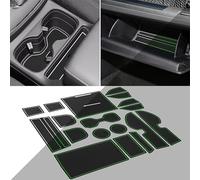 Cup Holder Insert Liners for Honda CRV Accessories 2023 2024 2025 2026 Center Console Door Pocket Slot Mats Non-Slip Anti Dust Pad Premium Custom Interior for Honda CRV 18Pcs(White Trim, glow in dark)