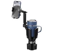 Cup Holder Phone Mount - 360 Degree Rotating Automatic Phone Holder Expander | Truck Drink Holder Adapter Function for Most Vehicle Navigation Allows You to Place Your Phone and Water Cup