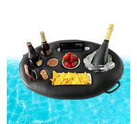Cup Holder Pool PVC Inflatable Tray Water Supplies Inflatable Drink Cup Holder Pool Cup Holder Pool Toys Floating Mat Floating Coasters for Summer Pool Party