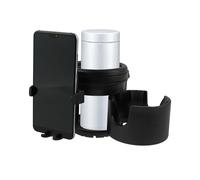 (Cup Holder) Stroller Cup Holder Universal Pushchair Water Bottle Stand 360 Rotating Phone Holder Double Hole Baby Cars Organizer Cup