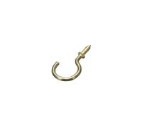 Cup Hooks, Shouldered 19mm (3/4 Inch) Brassed Pack Of 100