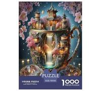 Cup House 1000 Piece Jigsaw Puzzles for Adults Fun, Challenging & Brainteasing Beautiful Home Decoration Art Colorful DIY Craft 70x50cm/1000pcs