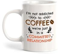 Cup I'm Not Addicted to Coffee; We're Just Mug Teacher 2 PCS | Funny Coffee Cups Lightweight Tea Cup Leaving Birthday