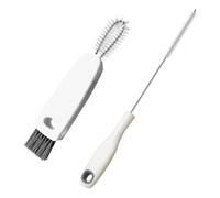 Cup Lid Cleaning Brush Set 2Pcs, Multifunctional Portable Water Bottle Cleaning Brush Rotatable Gadgets Cup Mouth Scrubber for Baby Bottle Water Cups Coffee Cup Kitchen Daily Cleaning