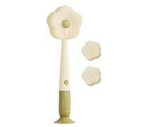 Cup Lid Cleaning Brush - Water Bottle Brushes for Cleaning,Suction Tool Washer Sponge Scrubber Flower-Shaped Crevice Cleaner for Wine Bathroom Sink Coffee Travel