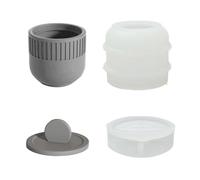 Cup Mold Ceramic Molds Flower Pots Storage Boxes with Lids Silicone Jars Bottles Gypsum Concrete Molds Creative