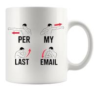 Cup Per My Last Email Mug Company 2PCS/330ML | Funny Tea Cup Lightweight Coffee Cups Camping Farewell