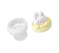 Cup Rabbits Silicone Moulds Animal Molds Handmade Ornament Epoxy Resin Plasters for Making