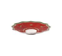 Cup Saucer Villeroy & Boch Red Green Porcelain Toys Delight Festive