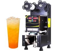 Cup Sealer Machine - Fully Automatic for 70-95mm Diameter Cups, Up to 600 Cups/h, Ideal for Bubble Tea Shops