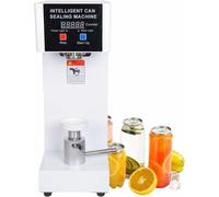 Cup Sealing Machine，5pcs/Min Automatic Cup Sealer Machine, Electric Can Sealer Seamer Can Closing Machine, Tin Can Seaming Closing Capping Machine, with Counter & Display,White-220V