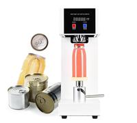 Cup Sealing Machine,Automatic Can Cup Sealer Machine, Electric Tin Can Sealing Machine, Juice/Bubble Tea/Beer Can Sealer, Can Seamer-2.2" Diameter/Height Adjustable,White-220V