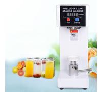Cup Sealing Machine,Automatic Intelligent Tin Can Sealing Machine, Manual Rotary PET Bottle Can Filler Seamer, Beer Can Sealer for Food Beverage, Cappling Machine, 55 mm/2.2 inch Diameter,Wh