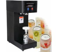 Cup Sealing Machine，Automatic Intelligent Tin Can Sealing Machine, Manual Rotary PET Bottle Can Filler Seamer, Electric Cup Sealer Machine, 5.5 cm/2.2 inch Diameter, Height Adjustable,Black-