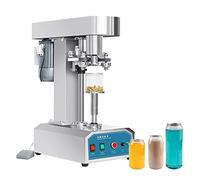 Cup Sealing Machine,Can Seamer Electric Can Sealer - 370W Automatic Can Capping Machine with Foot Switch - Small Commercial Stainless Steel Sealing Machine for Bubble Milk Tea Coffee Pop Can