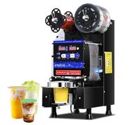 Cup Sealing Machine, Electric Fully Automatic Cup Sealer with Digital Display for Cups, Cups/hour for Milk Tea, Juice, and Coffee Shops