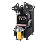 Cup Sealing Machine for 95mm and 90mm Cups - Fully Automatic Sealer for Milk, Bubble Tea, and Coffee