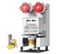 Cup Sealing Machine - Fully Automatic Electric Sealer for Bubble Tea, Milk Tea, Juice, 550-700 Cups/Hour, 350W Power, Compatible with 90/95mm Cups