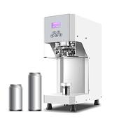 Cup Sealing Machine, Heat Sealer 370W Can Sealing Machine,Tinplate Can Seamer Sealing,Semi-Automatic Ring-Pull Can Capping Machine (White 220V)