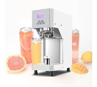 Cup Sealing Machine, Heat Sealer Full-Automatic Bottle Seal Sealer Machine,Electric Can Sealing Machine with Smart Counter for Bars,Cafes,Restaurants (White 110V)