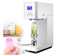 Cup Sealing Machine, Heat Sealer Smart Can Sealing Machine,370w Electric Can Seamer Tool,Semi-Automatic Cup Sealer Machine,Adjustable Seal Height (White)