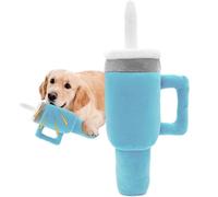 Cup Shaped Dog Toy: Plush Puppy Chew Toy, Squeaky Toothbrush for Pet Biting Teething Toys Durable Interac Toys