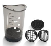 Cup Slicer, Fruit Slicer Cup with Push Plate and Removable Blade, Stainless Steel Manual Strawberry Slicer, Portable Fruit Vegetable Cutter for Grape Potatoes Onions Tomatoes Eggs Kitchen Gadget