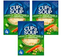 Cup Soup Bundle With Batchelors Cup A Soup Cream of Vegetable 122g (3 Pack)