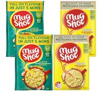 Cup Soup Bundle With Mug Shot Chicken & Sweetcorn Noodles 54g x2 and Roast Chicken Pasta 55g x2 (4 Pack)