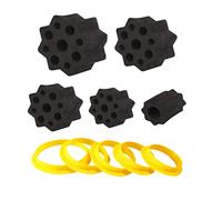 Cup Turner 5PCS Foam Tumblers and Shields for 1/2 Inch PVC Pipe, Spinner Foams Fit 40 oz 30 oz 20 oz 10 oz All Tumblers Crafting-Black