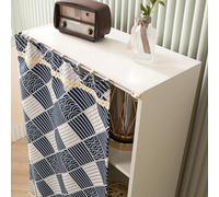 Cupboard Curtain,Curtain Tiers,Kitchen Curtains,No Drilling Is Required With Track Rail,Privacy Protected,for Small Window Basement Cupboard,Bedroom,Living Room,Bathroom,T(Size:W 50cm*H 85cm,Color:5)