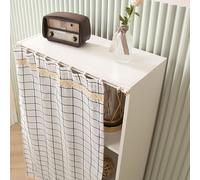Cupboard Curtain,Curtain Tiers,Kitchen Curtains,No Drilling Is Required With Track Rail,Privacy Protected,for Small Window Basement Cupboard,Bedroom,Living Room,Bathroom,T(Size:W 50cm*H 65cm,Color:4)