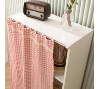 Cupboard Curtain,Curtain Tiers,Kitchen Curtains,No Drilling Is Required With Track Rail,Privacy Protected,for Small Window Basement Cupboard,Bedroom,Living Room,Bathroom,T(Size:W 35cm*H 65cm,Color:7)