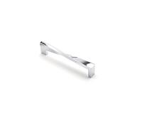 Cupboard Door Contemporary Twisted Pull Handle in Chrome 128mm