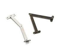 Cupboard Door Hinge 2Pcs Lid Support Hinges Remain Antique Bronzes Iron Decor Hinge Box Furniture Hardware Cabinet Door Kitchen(359-L-3)