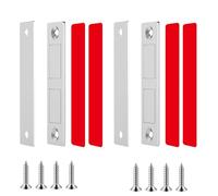 Cupboard Door Magnets, 2 Pairs Magnetic Door Catch Cabinet Magnets with Strong Magnetic Force, Stainless Steel Magnetic Catches for Cupboards, Wardrobe, and Internal Doors, Ideal for Home & Office