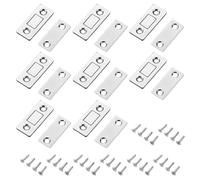 Cupboard Door Magnets, 8 Pcs Ultra Thin Cabinet Magnetic Door Cupboard Catch with Self Adhesive, Magnetic Latches for Kitchen Wardrobe Drawer Bookcases Closers Magnet Closure Closer