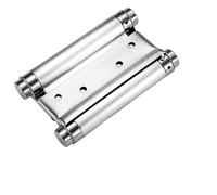 Cupboard Hinges,Kitchen Hinge,1pc Double Spring - Two-Way Free Door Stainless Steel Automatic Closing for Garage and Fence Use(6inch)