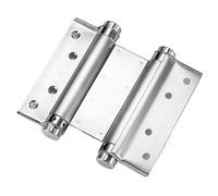 Cupboard Hinges,Kitchen Hinge,Double Spring - Two-Way Free Door, Stainless Steel Automatic Closing Garage for Fence and More(5inch)