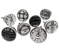 Cupboard Knobs Mixed Set Of Ceramic Cupboard Knobs 'a Taste Of Paris' X Pack 8 By Mango Tree