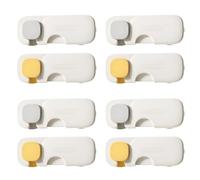 Cupboard Locks for Children, 2 Colors, 8pcs, 9.3x3.2cm, Baby Safety Drawer Fridge Lock, Pinch Proof, for Oven Kitchen Refrigerator Fireplace Drawer Dresser