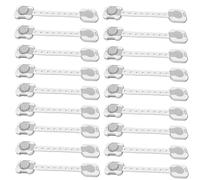 Cupboard Locks Set of 18 Drawer Locks for Child Safety - Premium Baby Proofing Straps with Adhesive | Cabinet & Drawer Locks for Kitchen, Toilet, Fridge, Appliances | Toddler Proof