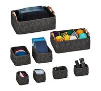 Cupboard organiser Felt Storage Boxes Soft Material Grey Felt Drawer Organiser